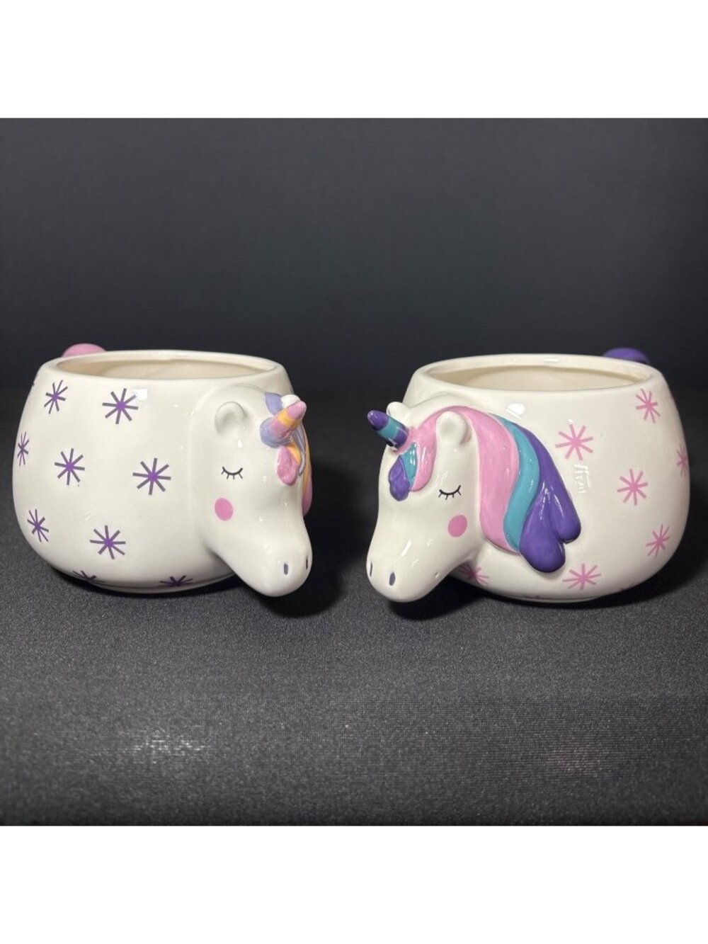 Unicorn Ceramic 3D Mug Coffee Tea Cocoa Chocolate Whimsical Planter 18 oz Mug - Picture 2 of 16